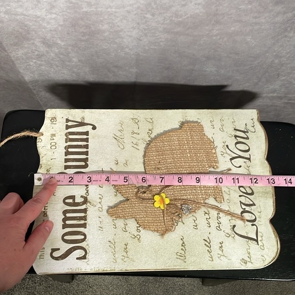 Some Bunny Loves You Easter Bunny Hanging Sign | Spring Easter NWT - Picture 6 of 7